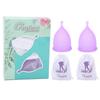 2pcs Silicone Menstrual Cup Women Soft Reusable Period Cup Female Body Care ToolS