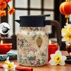 Guochao Large Capacity Insulated Teapot with Tea-Water Separator for Home