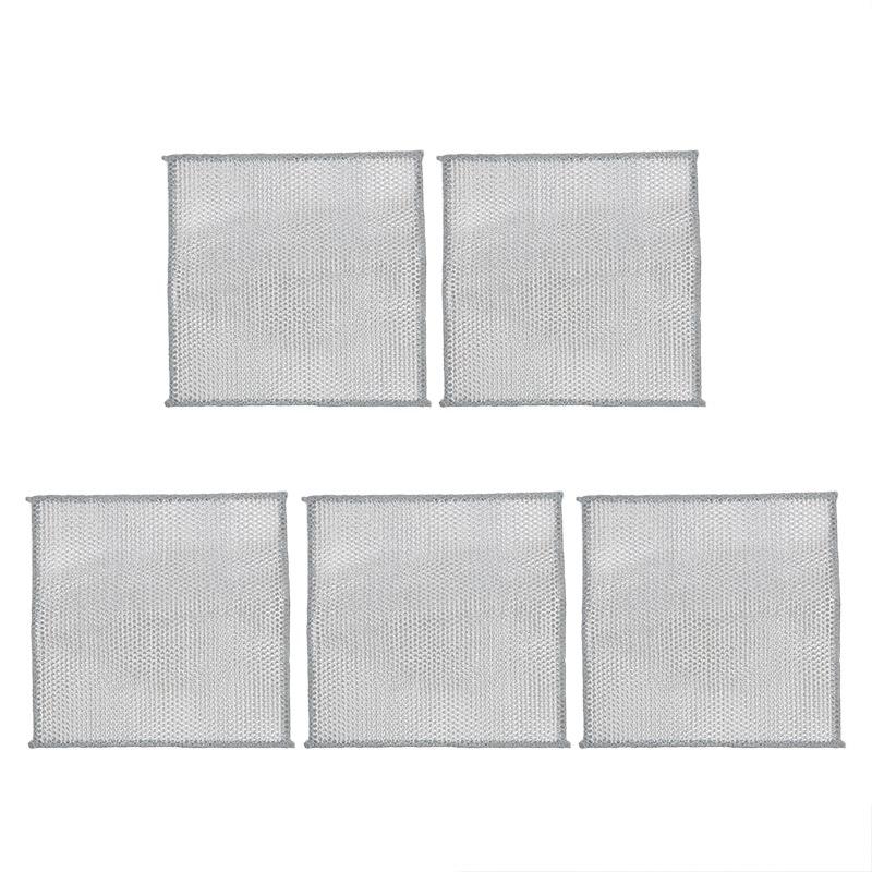 3/5Pcs Wire Cleaning Cloth Double-sided Thickened Metal Silver Wire Rags Kitchen Dish Pot Washdishing Cloths Towel Clean Tools
