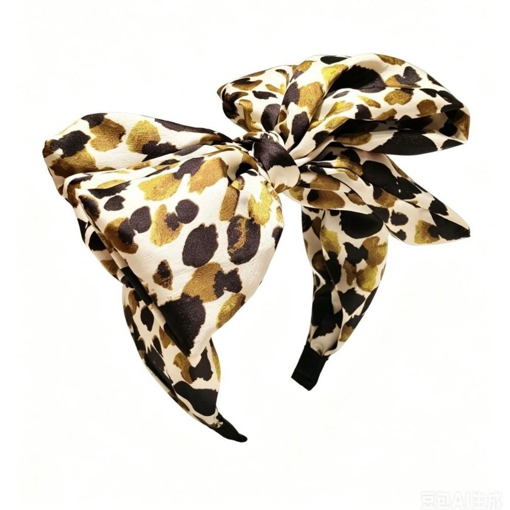 Heawear Bow Headband Multi Layer Large Bow Hairbands Vintage Bow Hair Clips Women