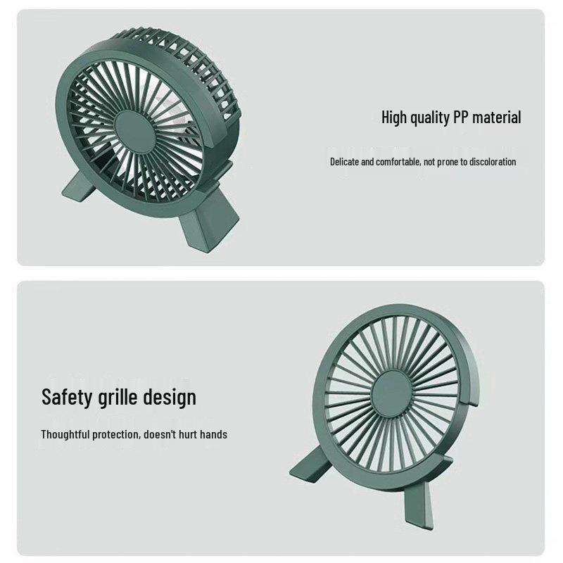 Compact Silent USB Desk Fan for Students and Office