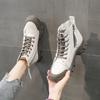 Short Boots Female Autumn Fashion Trend New Fairy Style Casual Thick-soled Lace-up Short Boots Comfortable and Versatile 2024