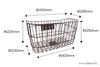 Sentan (Sentan Industries) Bicycle Front Basket with Bottom Wire and Mounting Brackets, SSK-C430, Brown