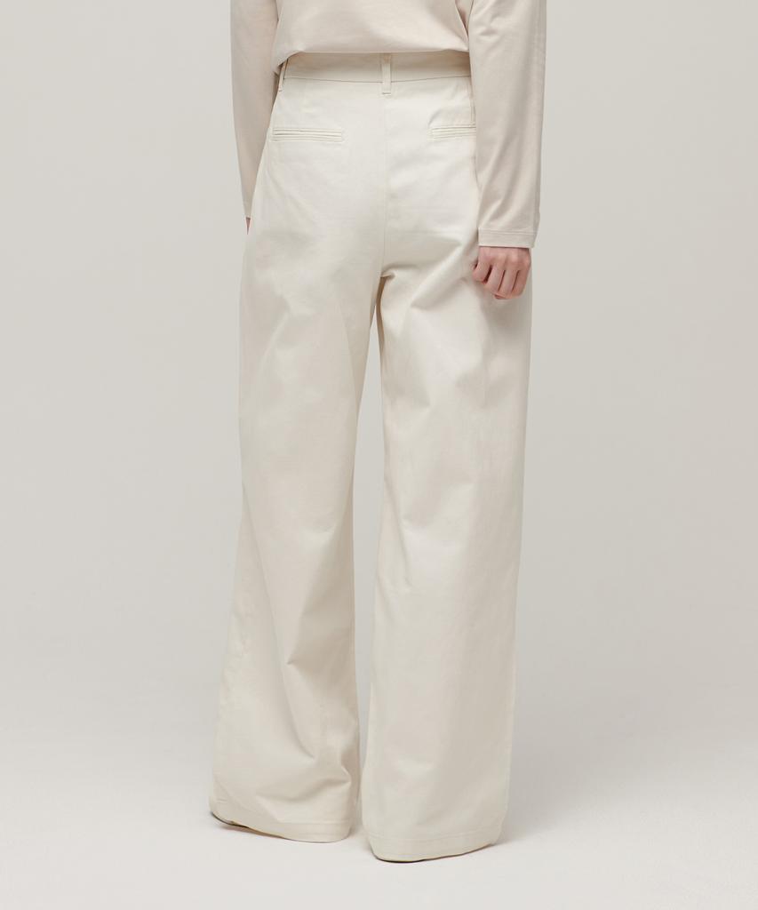 MUSINSA STANDARD WOMAN Women'S Two-Tuck Wide Chino Pants [Cream]