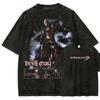 Devil May Cry 3: Dante's Awakening Vintage-Wash Graphic T-Shirt: Double-Sided Design Featuring Dante Character Art & Game Title