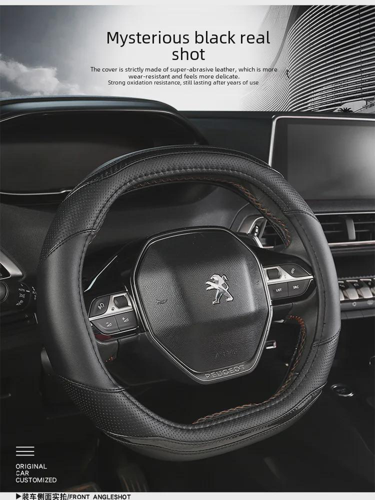 Lenkradbezug aus Mikrofaser-Leder für Peugeot 307, 308, 301, 408 – alle Jahreszeiten