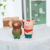 Wooden Handcrafted Bear Figurine Desk Decor With Inspirational Design For Gift Giving