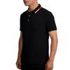 Men Contrast Collar Short Sleeve Polo Shirt Casual Top