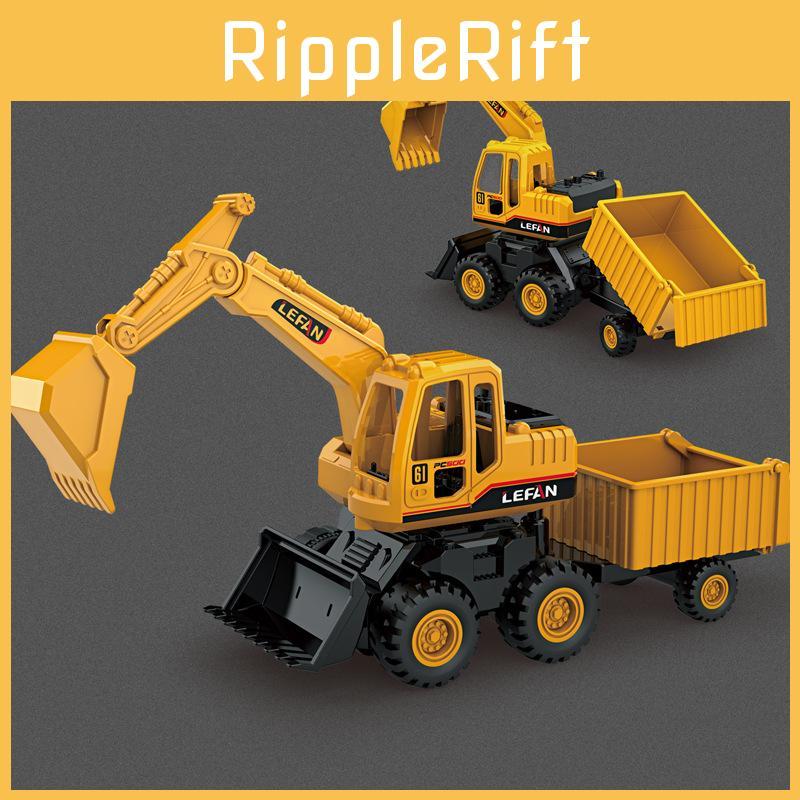 Bulldozer Simulation Excavator Dump Truck Model Children Toy With Joints Movable