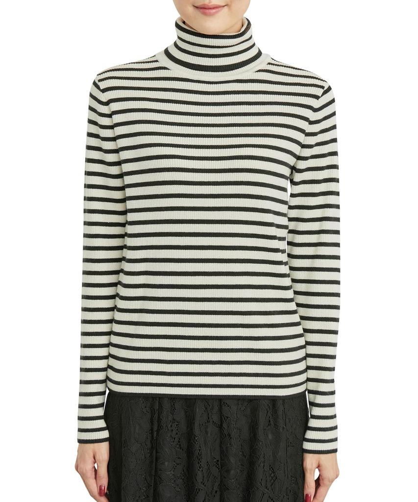 ROPE PICNIC Sweater Color Turtleneck M [New Added] [Web-Exclusive Color Beige] Anti-Pilling/Ribbed Pullover, Women's, Off-White (17)
