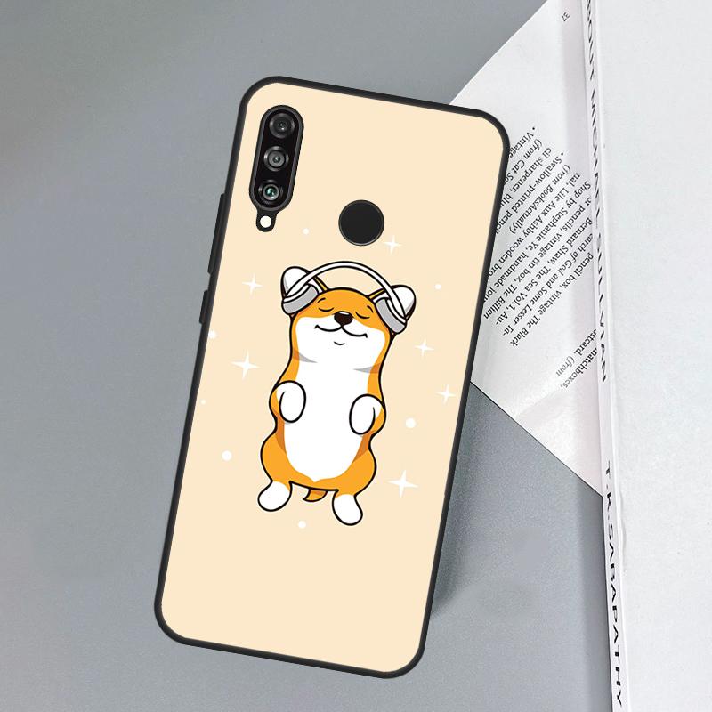 Cartoon Corgi For Huawei Nova 11i 12i 12s 8i 7i Y73 Y70 Y90 Y60 Y72 Y61 Y91 9 10 SE P30 Pro P40 Lite Case