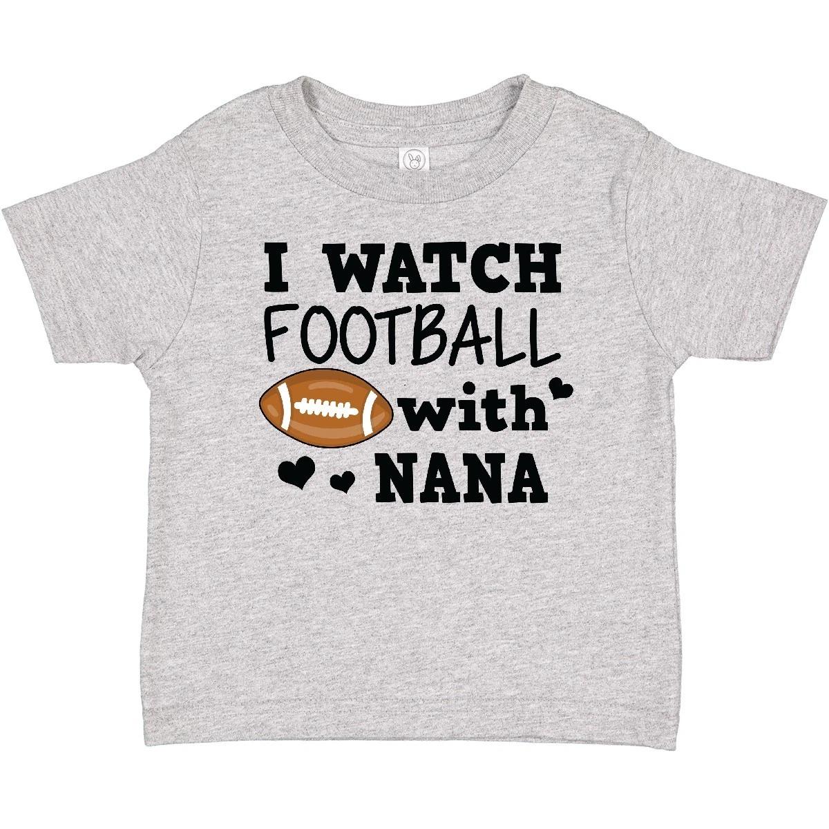Inktastic I Watch Football With My Nana Baby T-Shirt Sports Boy Sport Toddler 120