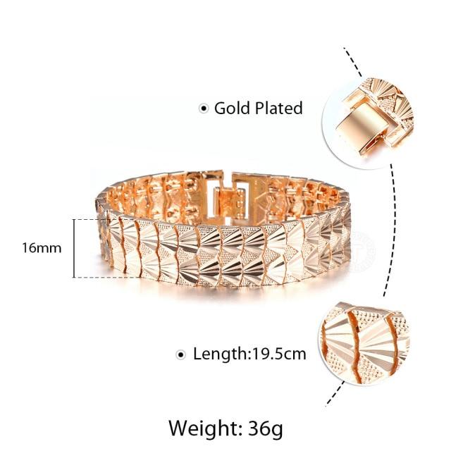 10MM 12MM Big Wide For Women Men Bracelet 585 Rose Gold Color Double Weaving Rolo Cable Curb Link Catenary Chain Jewelry CBB01