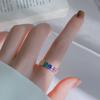 Geometric Rainbow Fashionable Smiley Face Ring For Women Unique 925 Sterling Silver Jewelry For Personal Style
