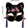 Toyvian 2pcs Cat Cosplay Half Face Mask - Masquerade Festival Party Dress Up Accessories Halloween Costume for Women Ladies