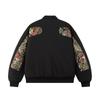 Mens Streetwear Bomber Jacket With Color-Block Design MA-1 Inspired Lightweight Cotton Blend Outerwear Casual Wear