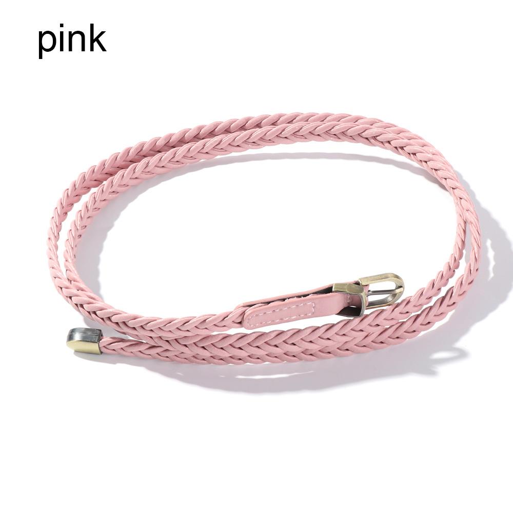 Girls Sweater Candy Color Adjustable Belt Faux Leather Belts Dress Strap Thin Skinny Waistband