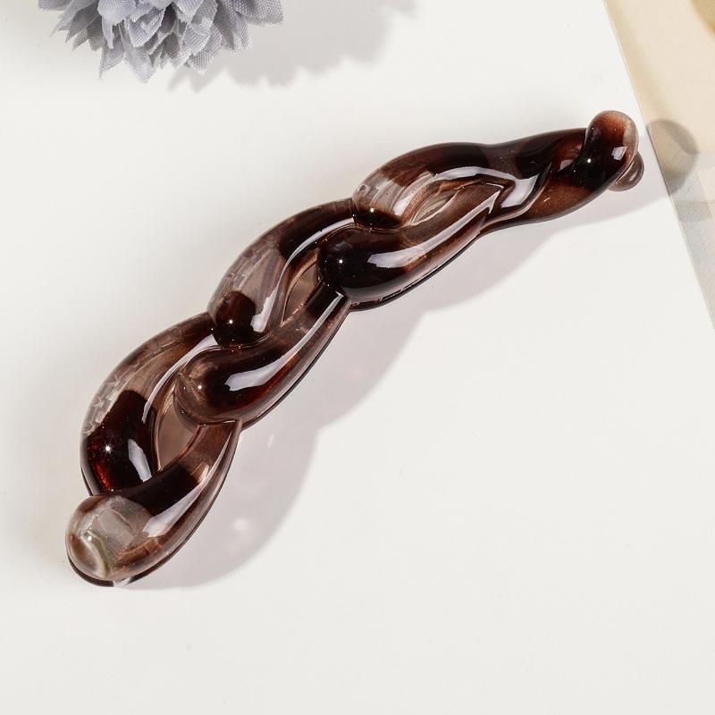 Fermaglio per capelli alla moda a forma di banana per donna, tinta unita, con torsione, per ragazze, con fermaglio per coda di cavallo, accessori per lo styling, copricapo