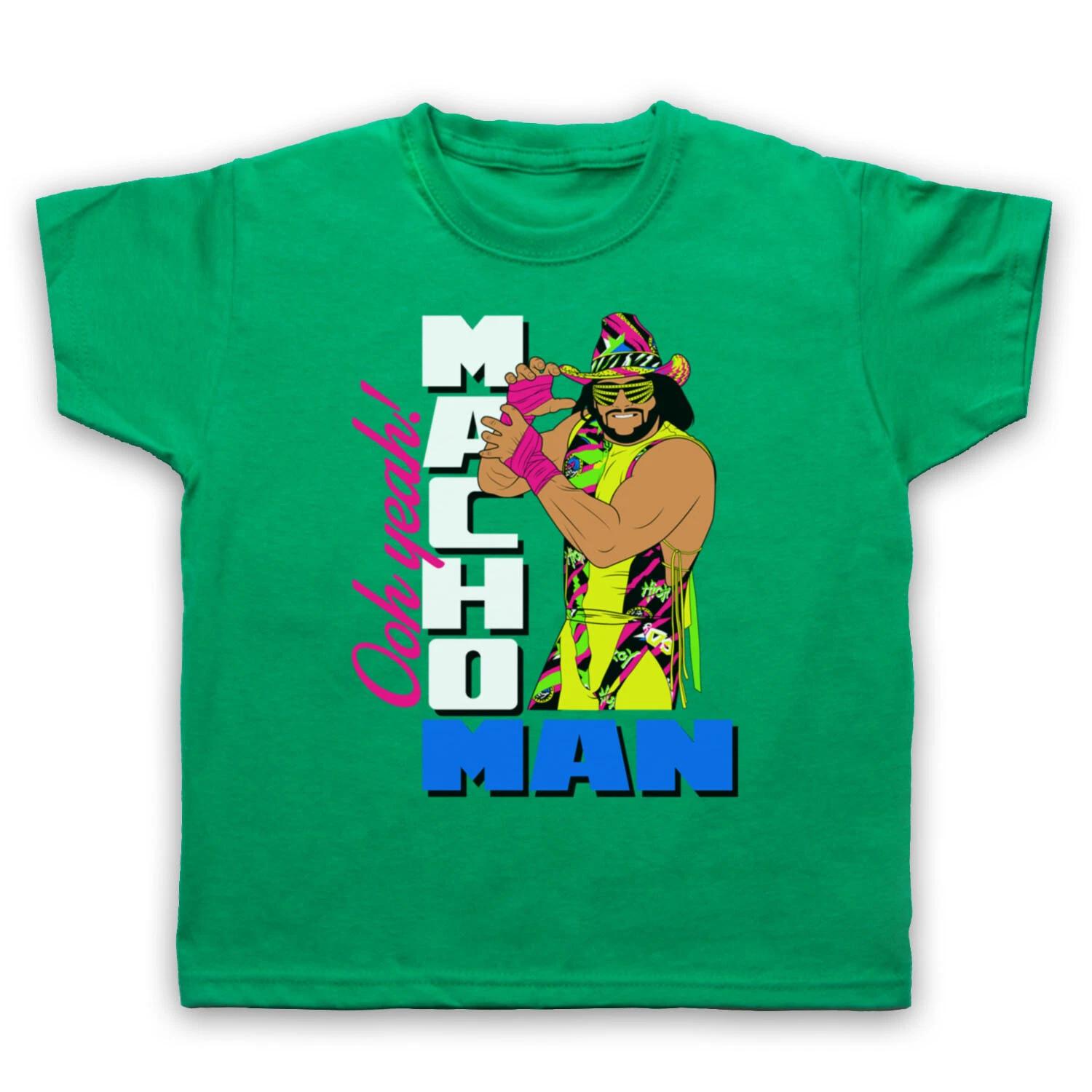 MACHO MAN RANDY AMERICAN 80 s WRESTLING LEGEND RETRO OOH YEAH CHILDS T-shirt 160