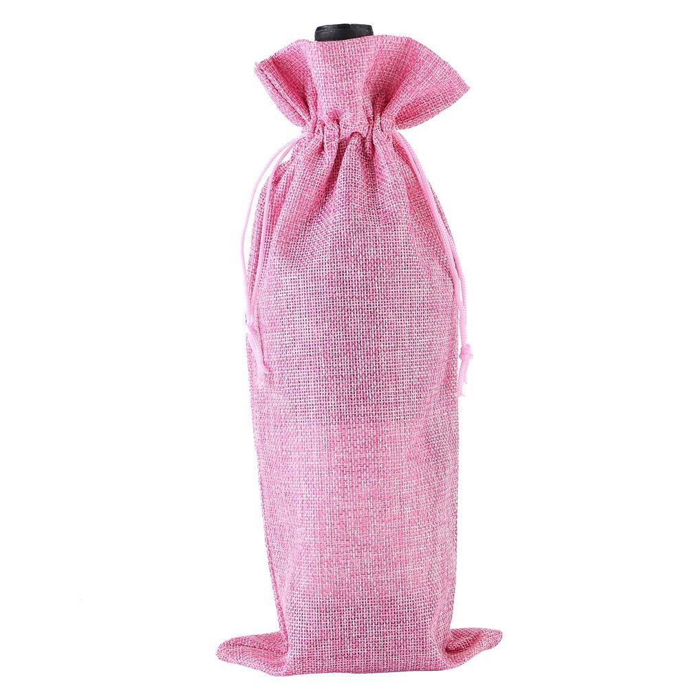 750ml Gift Burlap Linen Party Decoration Wine Bags Wine Bottle Covers Packaging Bag Champagne Pouch