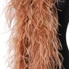 1 2 3 4 6 Natural ostrich feathers 2 meters ostrich feather scarf decorate carnival dress clothing feathers draped in shawl crafts