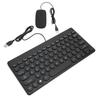 Keyboard Mouse Combo Comfortable Ergonomics Power Saving 78 Keys Round Keycap 4 Mouse Buttons Wired Computer Supplies
