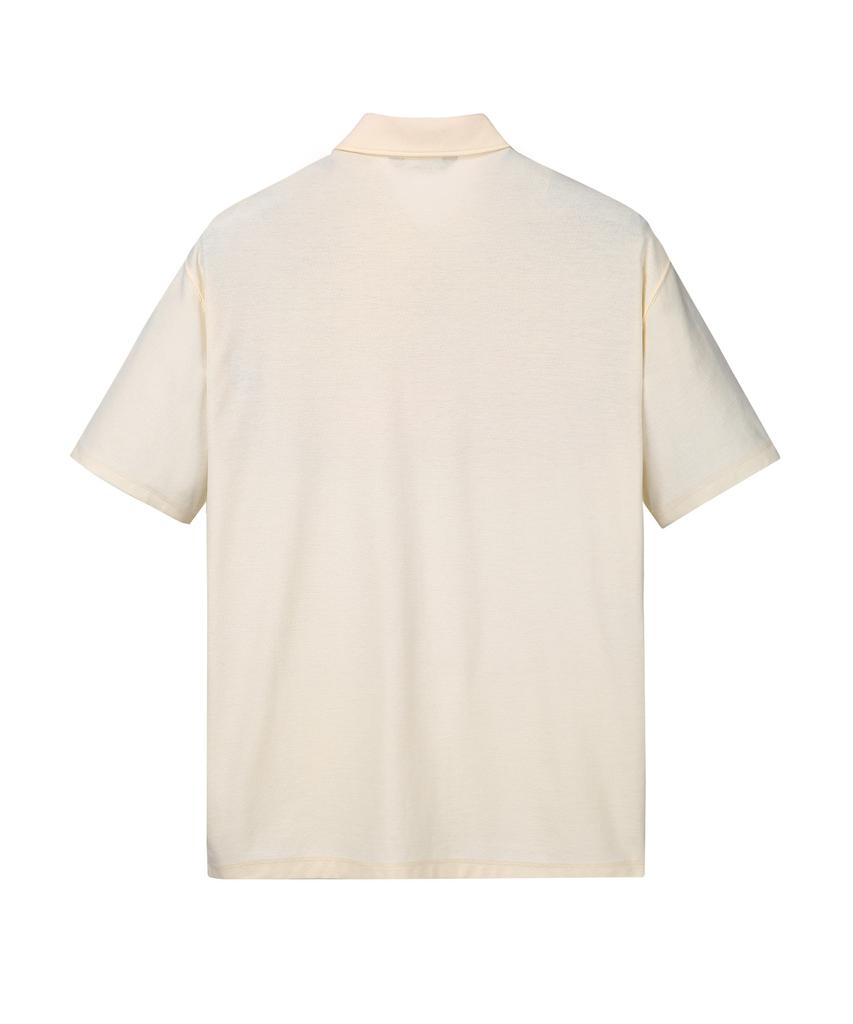 IL CORSO [Soktas] Aero Pk Short Sleeve T-Shirt Beige Iets5E419I2