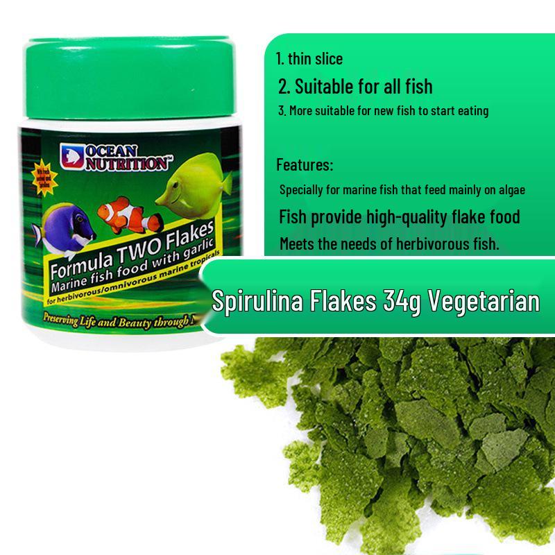 US Ocean Saltwater Fish Food: Brine Shrimp & Spirulina Flakes & Pellets