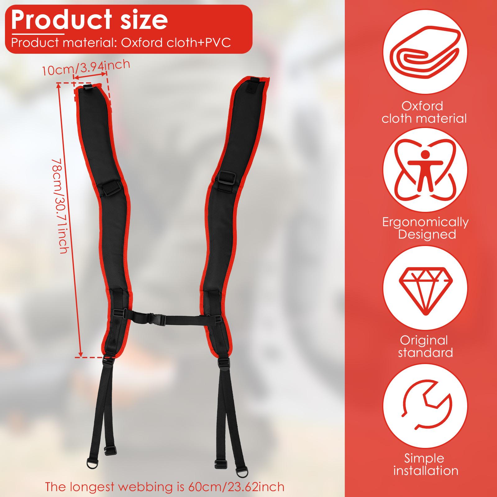 

2 шт. Запасные ремни для ранцевого опрыскивателя, регулируемые плечевые ремни-шлейки для триммера, газона, сада, газонокосилки, аксессуары для опрыскивателя