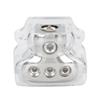 Nickel Plated Power Ground Distribution Block 1 In 3 Out Car Audio Stereo Modification Parts
