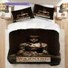 Dark Secrets Annabelle Creation Three-piece set (1 * duvet cover + 2 * pillowcase, without core) 2D Flat Bedding set Duvet cover and pillowcase