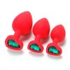 3pcs a Lot Heart-shaped Silicone Anal Plug G-spot Court Butt Plug Sexual Health Adult Sex Adult Supplies Sex Toys for Woman