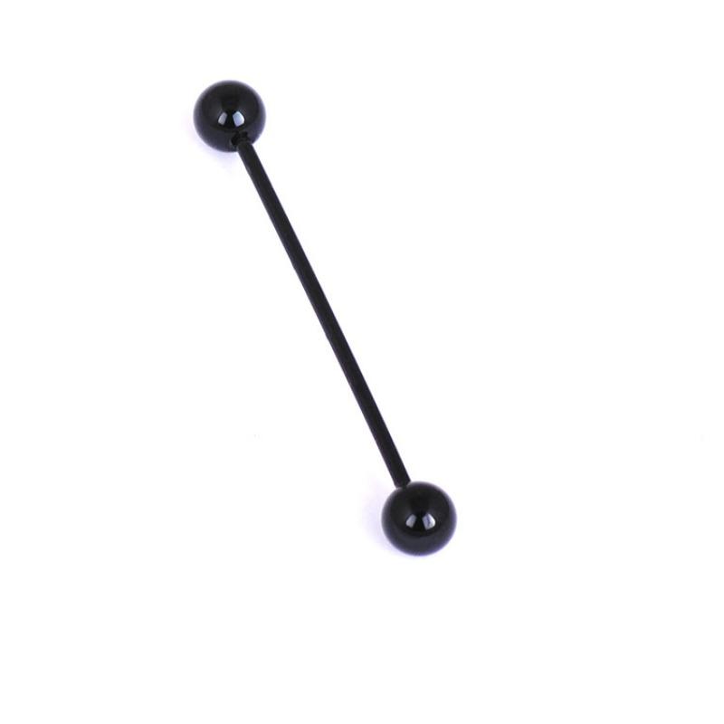 2pc Surgical Stainless Steel Long Industrial Barbell Neon Candy Color Body Ear Piercing Jewelry Gifts