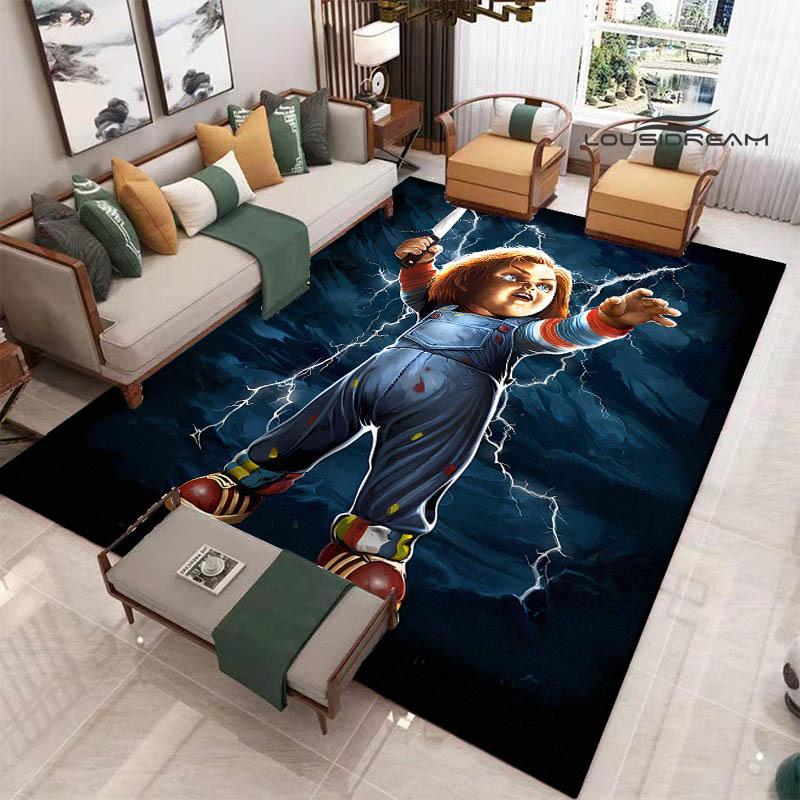 3D Cult of Chucky Printed Carpet Non-slip Carpet Outdoor Carpets Area Rug Home Decor Yoga Mat Rug for Bedroom Birthday Gift