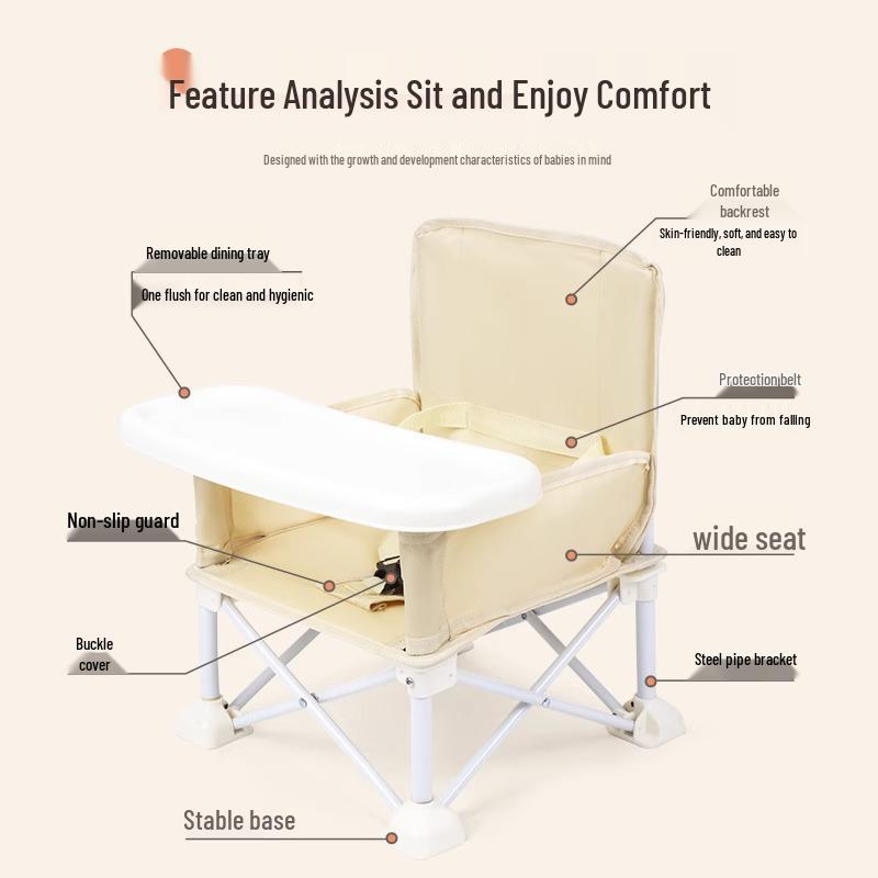 Kids' Portable Folding Chair for Camping, Dining, Beach, and Photography.