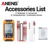 Portable ANENG SZ02 Digital Multimeter 9999 Counts AC DC Voltage Current Temp Capacitance NCV Zero Live Wire Tester HD Backlight Dual Digital Display