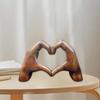Heart Hands Ornament Love Hand Gesture Statues for Bookshelf Table Sculpture