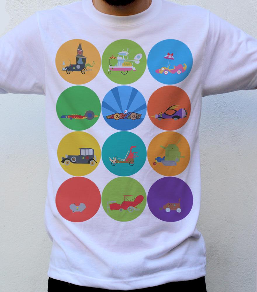 The Great Race T Shirt Artwork Wacky Races