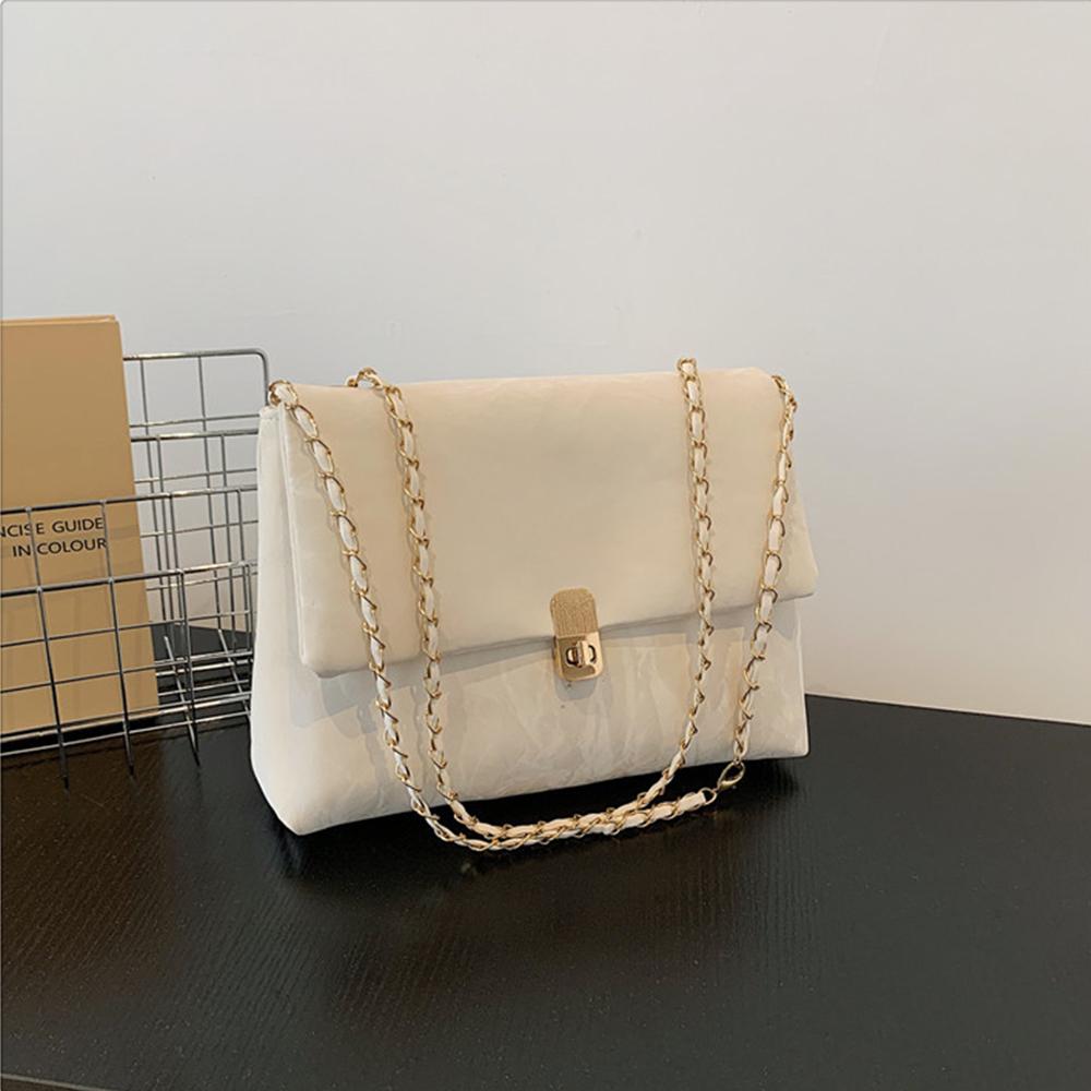 Fashion Soft PU Chain Shoulder Bags Trend Women Crossbody Bag Versatile Commuting Casual Square Classic Ladies Handbags