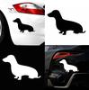Car life qualitative  Cute Dachshund Dog Motorcycle Vehicle Reflective Decals Sticker ation