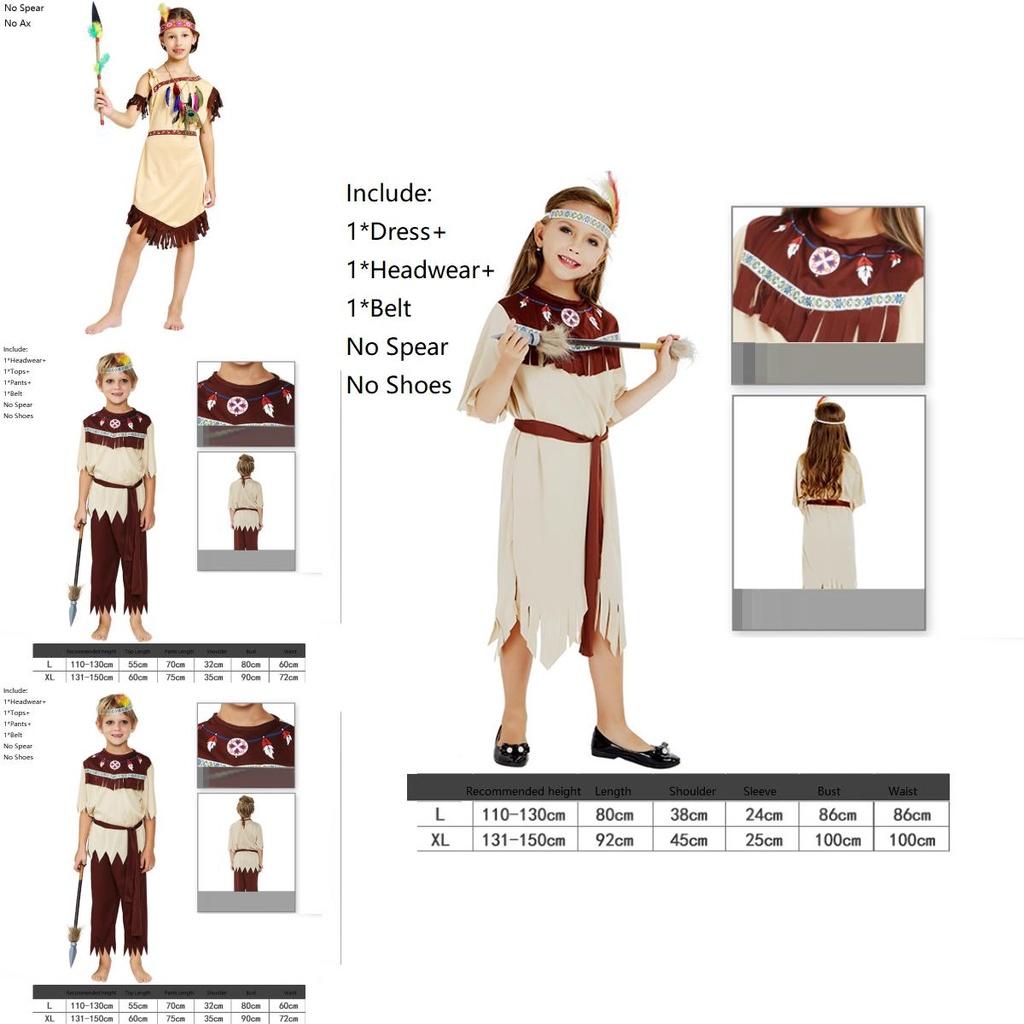 Elegant Women Tassel Indian Costume Authentic Native America Halloween Outfit