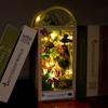 Bookshelf Set Micro-assembled Architectural Model Construction DIY Toy Set Room Bookshelf Home Bedroom Insert Decorative Furniture