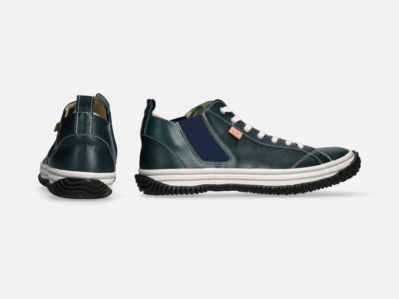 Spingle Handmade Kangaroo Leather Sneakers Spm-442 Dark Blue
