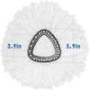Mop Refills Spin White Mop Head Cloth Replacement Microfiber Mop Cloth Replacement Head for Vileda O-cedar Replacement Mop Heads