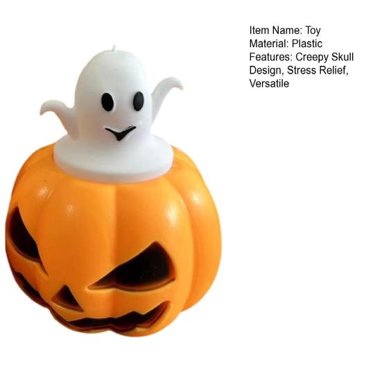 Halloween Skull Stress Ball Skull Bone Squeeze Toy Creepy Handheld Fidget Toys Relaxation Tools for Anxiety Relief