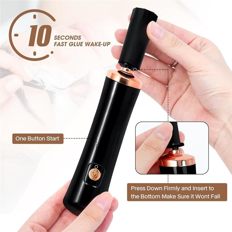 Fresh Nail Lacquer Shaker,Electric Glue Shaker For Eyelash Extensions Time Saving Device