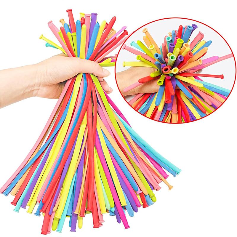 50/100/200pcs Magic Long Strip Balloon Thickened Inflatable Toy Twist Latex Balloons Children Day Birthday Party Decorations TMZ