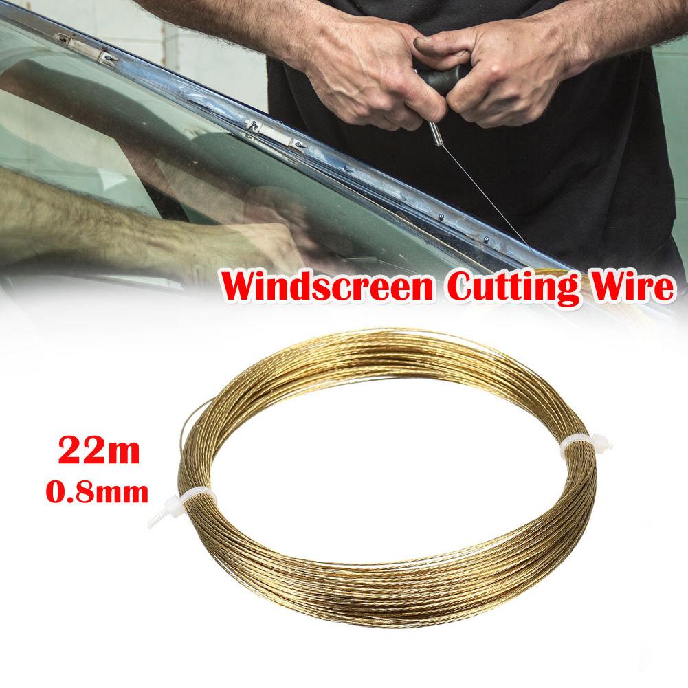 Glass Removal Wire Windshield Cut Line Tool Wire Rope Steel 22m Auto Car Cut Out Line Removal Wire High Quality A