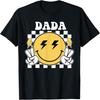 Dada One Happy Dude Birthday Theme Family Matching T-Shirt, Small, Black
