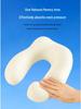 Memory Foam U-Shaped Neck Pillow with Hood - Portable Travel Pillow for Airplane and Outdoor Use